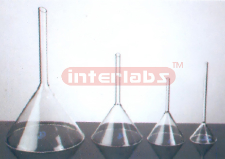 FUNNELS, LONG STEM, POLYPROPYLENE